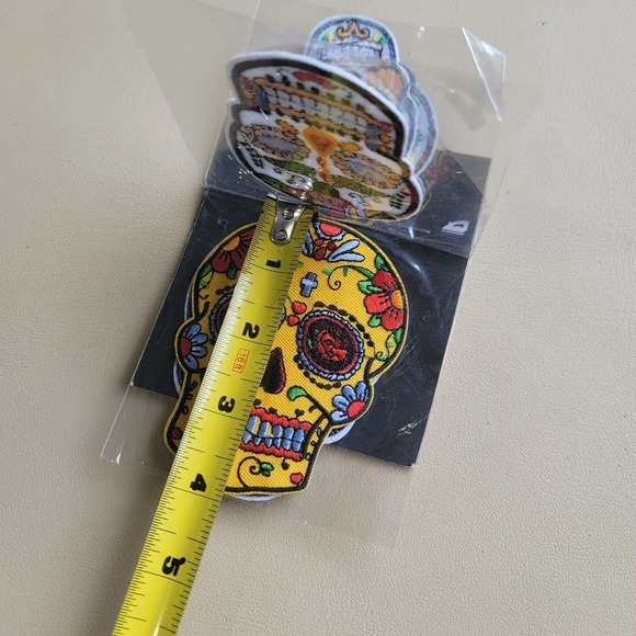 NWT HILDIE & JO Iron On Sew PATCH APPLIQUE Pack Of 5 Skull - Picture 4 of 11